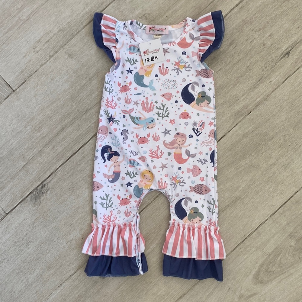 Mermaid Bell Bottom Romper